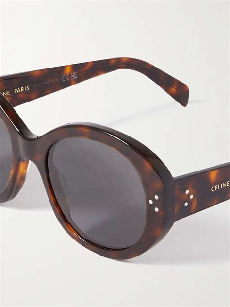 celine tortoiseshell round frame sunglasses|authentic celine sunglasses.